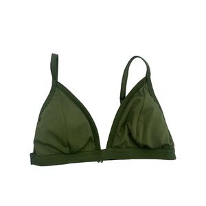 pacsun green triangle bikini top